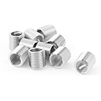 sourcingmap® M8 x 1-25 mm x 2D V-Coil - Insertos de reparación de roscas helicoidales (10 unidades)